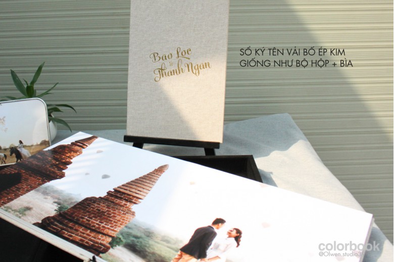 Bộ sưu tập PHOTOBOOK CAO CẤP SIÊU SẮC NÉT_BÌA VẢI BỐ ÉP VÀNG